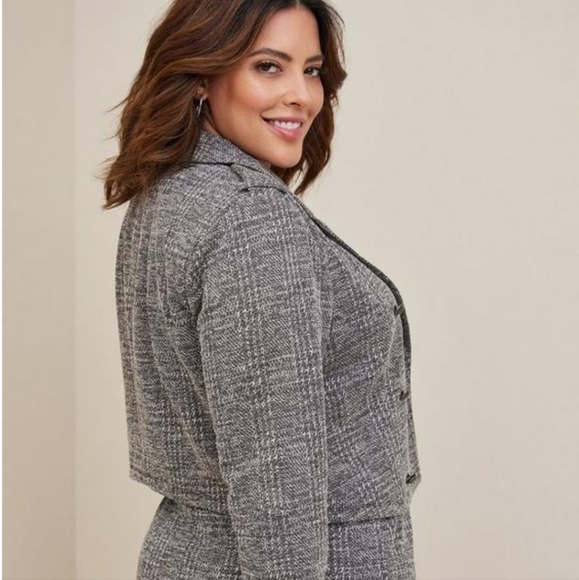 🔷Studio Double Knit Crop Military Jacket - Picture 4 of 6